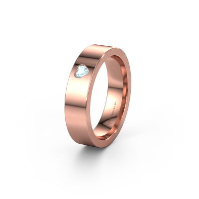 Ehering WH0101L15BPHRT 585 Roségold Aquamarin ±5x2 mm