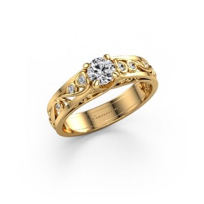 Ring Quinty 585 gold lab-grown diamond 0.485 crt