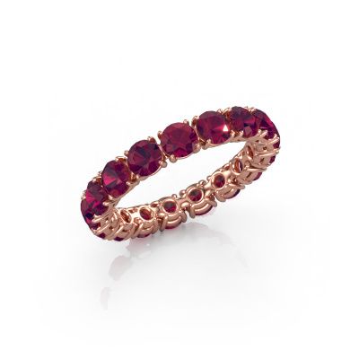 Vorsteckring Vivienne 3.7 585 Roségold Rhodolit 3.7 mm