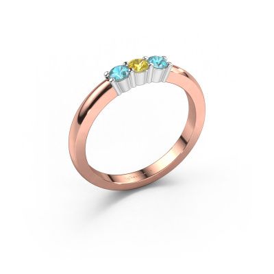 Ring Yasmin 3 585 rose gold yellow sapphire 3 mm