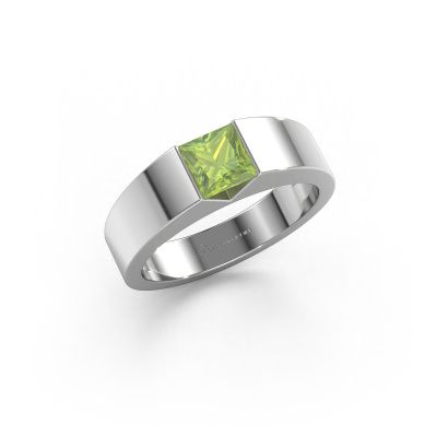 Verlobungsring Arlena 1 950 Platin Peridot 4 mm