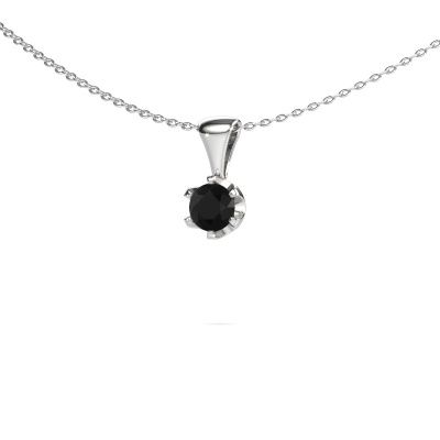 Necklace Fran 950 platinum black diamond 0.60 crt