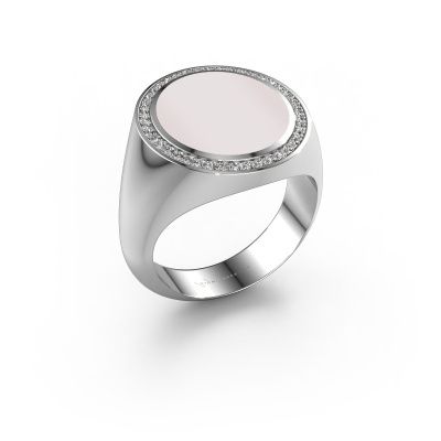 Siegelring Adam 5 950 Platin Rot Lagenstein 15x13 mm