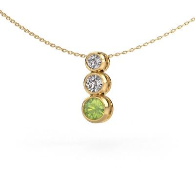 Pendant Linda 585 gold peridot 5 mm