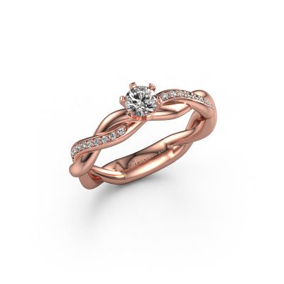 Engagement ring Page 585 rose gold lab grown diamond 0.60 crt