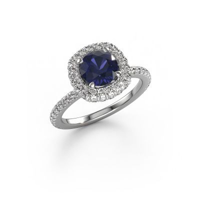 Engagement ring Talitha RND 950 platinum sapphire 6.5 mm