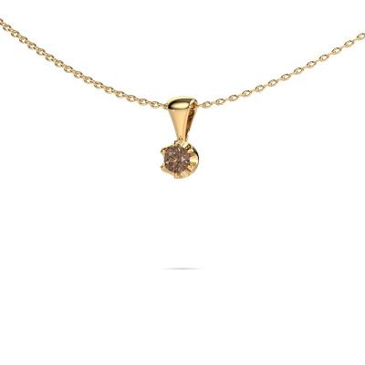 Kette Fran 585 Gold Braun Diamant 0.15 crt