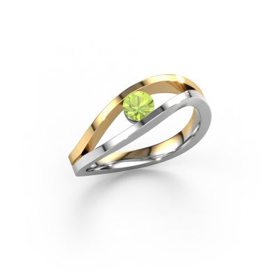 Ring Sigrid 1 585 white gold peridot 4 mm