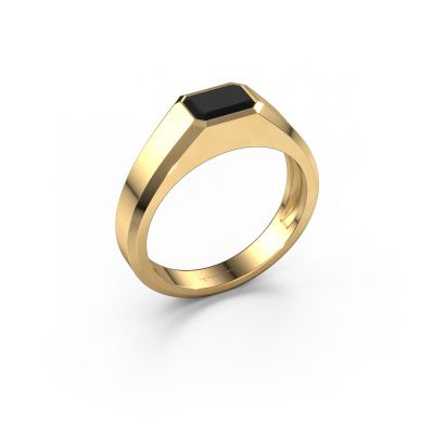 Bague pour homme Dylan 1 585 or jaune diamant noir 1.380 crt