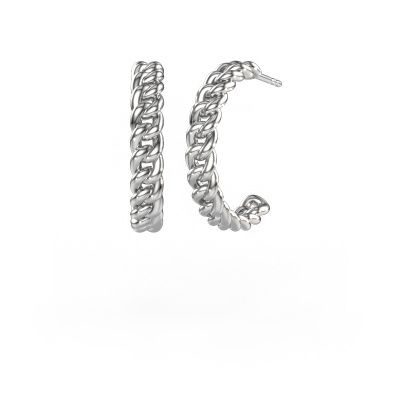 Ohrringe Della 20mm 585 Weißgold