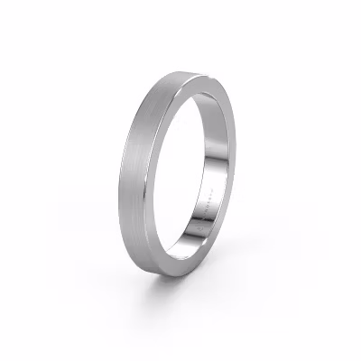 Wedding ring WH2140M15B 585 white gold ±4x2 mm