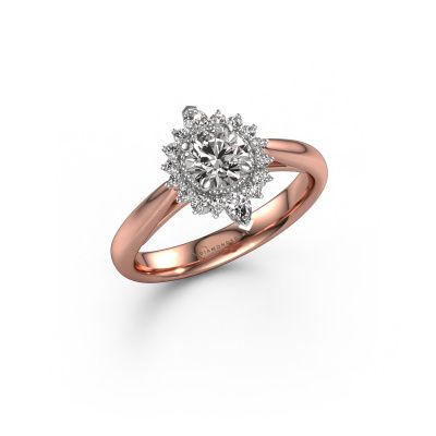 Bague de fiançailles Susan 585 or rose diamant 0.885 crt