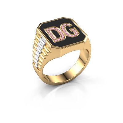 Rolex Stil Ring Stephan 3 585 Gold Pink Saphir 1 mm
