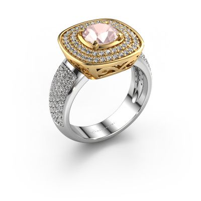 Ring Eliana 585 gold morganite champagne 6 mm