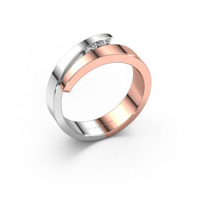 Ring Alia 585 rose gold zirconia 1.5 mm