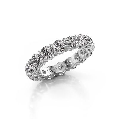 Stackable ring Michelle full 4.0 585 white gold diamond 4.25 crt