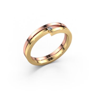 Ring Nikia 585 Roségold Diamant 0.03 crt