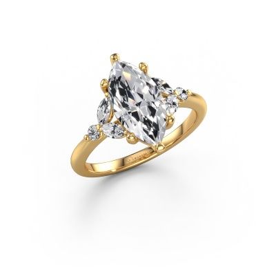 Engagement ring Megan MRQ 585 gold lab grown diamond 2.00 crt