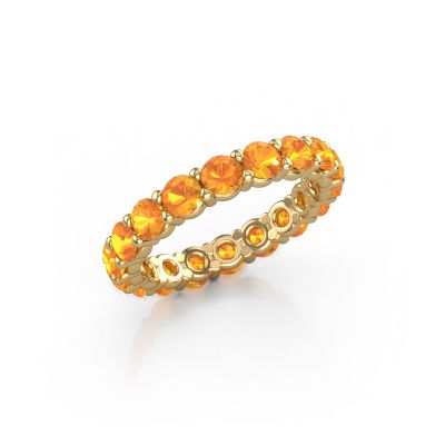 Ring Heddy rnd 3.4 585 gold citrin 3.4 mm