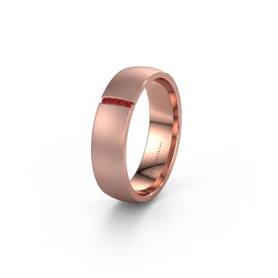 Ehering WH0154L25XM 585 Roségold Rubin ±5x1.4 mm