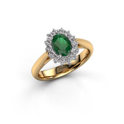 Engagement ring Margien 1 585 gold emerald 7x5 mm