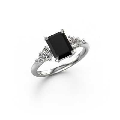 Ring Royce EME 585 witgoud zwarte diamant 2.303 crt
