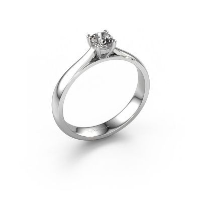 Engagement ring Sam 585 white gold lab grown diamond 0.30 crt