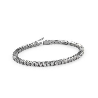 Tennis bracelet Karin 3 mm 585 white gold diamond 5.10 crt