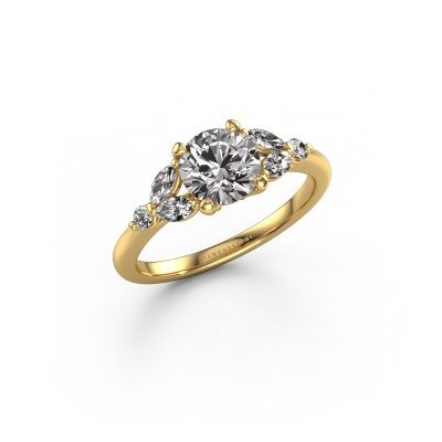 Engagement ring Megan RND 585 gold diamond 1.46 crt