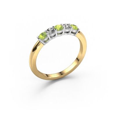 Ring Michelle 5 585 gold peridot 3 mm