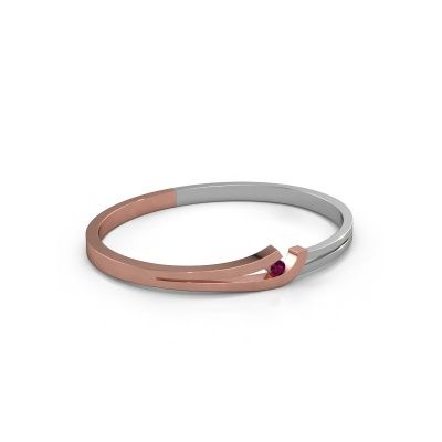 Armreif Yentl 585 Roségold Rhodolit 3.7 mm