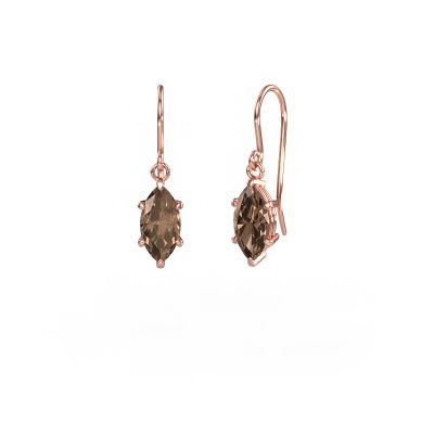 Pendants d'oreilles Laurie MRQ 1 585 or rose diamant brun 2.00 crt