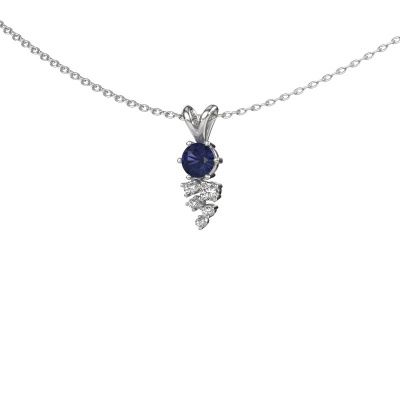Pendant Royce 585 white gold sapphire 4 mm