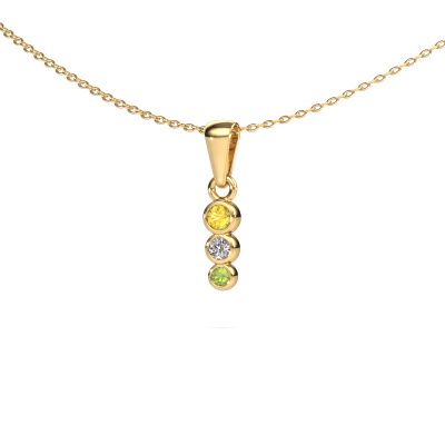 Pendant Felica 585 gold yellow sapphire 2.7 mm