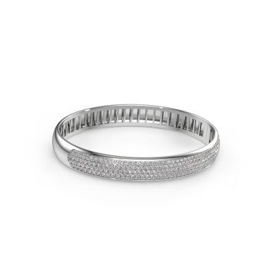 Bangle Emely 9mm 585 white gold diamond 3.018 crt
