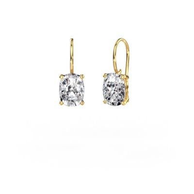 Drop earrings Cleo CSH 585 gold lab grown diamond 6.00 crt