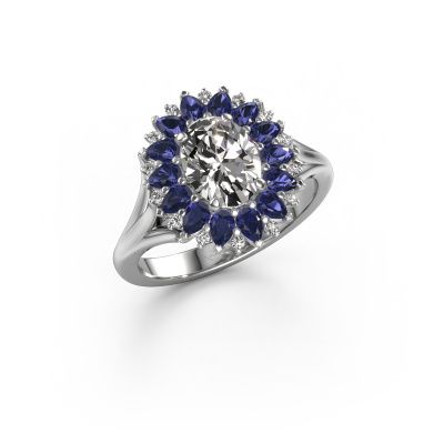 Verlobungsring Lidia 585 Weißgold Diamant 1.10 crt