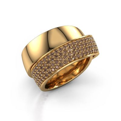 Ring Danna 585 goud bruine diamant 1.425 crt