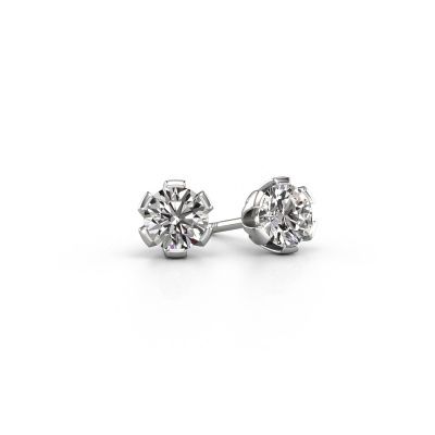Stud earrings Julia 585 white gold diamond 0.50 crt