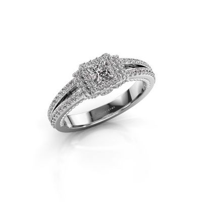 Engagement ring Antoinette 585 white gold diamond 0.864 crt