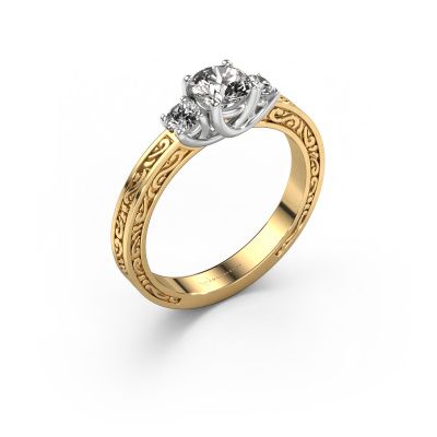 Verlovingsring Betty 1 585 goud zirkonia 5 mm