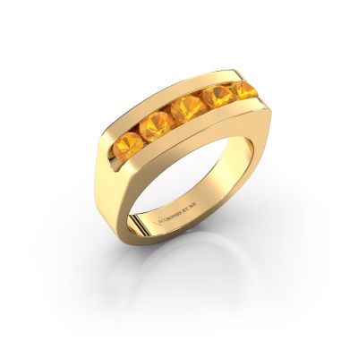 Heren ring Richard 585 goud citrien 4 mm