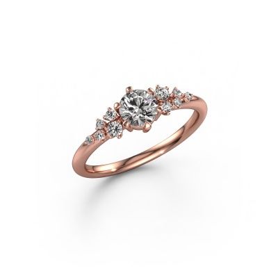 Verlovingsring Royce RND 585 rosé goud diamant 0.50 crt