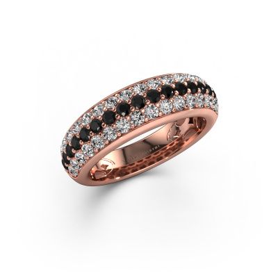 Ring Emely 8 585 Roségold Schwarz Diamant 1.411 crt