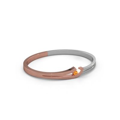Armreif Yentl 585 Roségold Citrin 3.7 mm