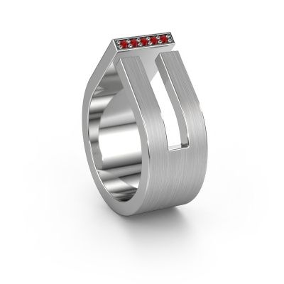 Bague de mariage WH2090L19C 950 platine rubis ±10x2.2 mm