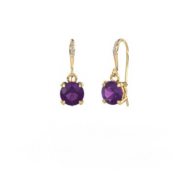 Ohrhänger Laurie RND 2 585 Gold Amethyst 5.7 mm