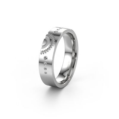 Wedding ring WH2116L25A 950 platinum lab grown diamond ±0.20x0.07 in