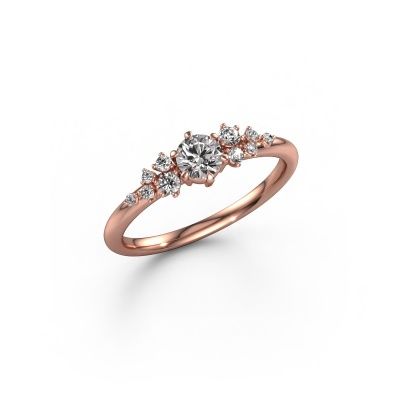 Verlobungsring Royce RND 585 Roségold Diamant 0.30 crt