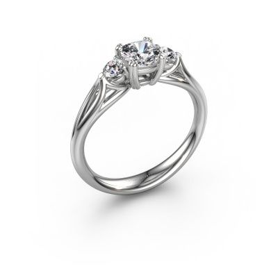 Engagement ring Amie cus 585 white gold diamond 0.900 crt